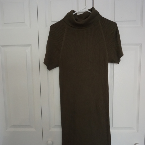 ASOS Roll Neck Rib Knit Dress - Picture 4 of 6